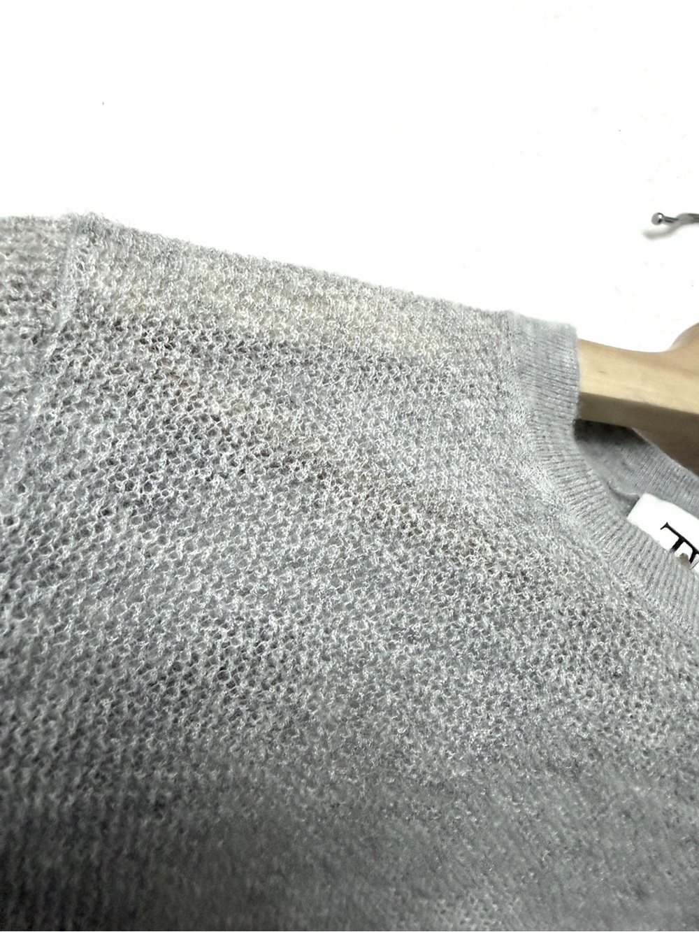 TWP sz 2XS - XS 100% Cashmere T Shirt Top Ponte Knit - Picture 8 of 8
